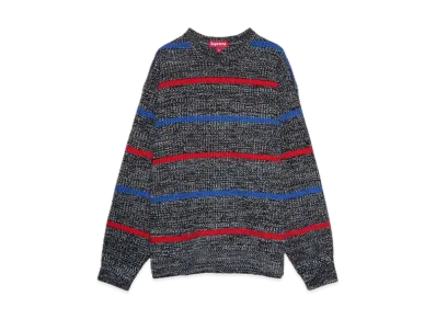 Supreme Waffle Small Box Sweater "Stripe Melange"