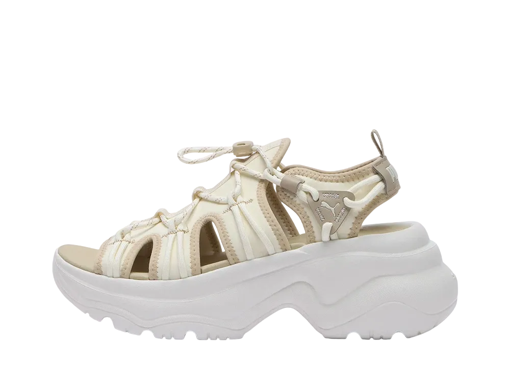 靴 PUMA CILIA WEDGE SANDAL almond 23cm PUMA Cilia sneakers | REVERSIBLE