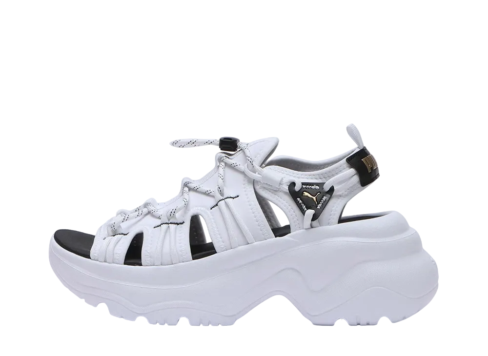 プーマ ウィメンズ シリア ウェッジ サンダル "ホワイト/ブラック"