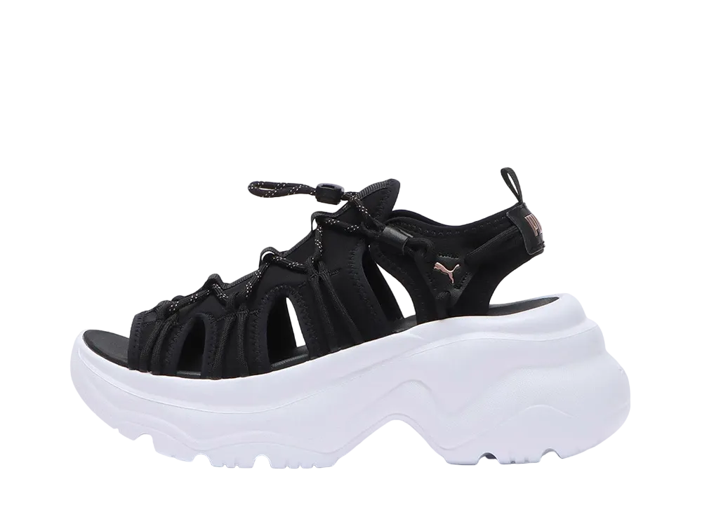 Puma Women's Cilia Wedge Sandal "Black/White"