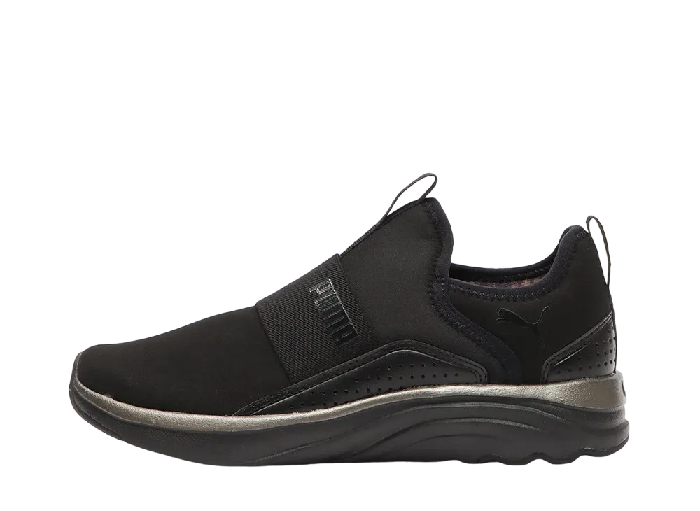 プーマ ウィメンズ ソフライド ソフィア スリッポン タータン "ブラック/チョコレート"