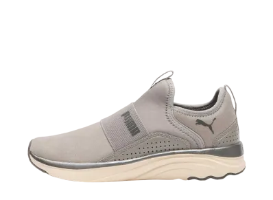 Puma Women's Softride Sophia Slip On Tartan "C Gray"