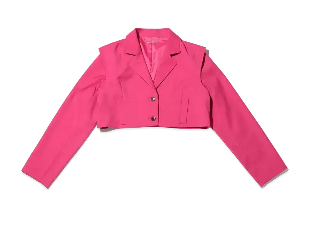 atmos pink Minimal Cropped Jacket "Pink"