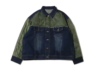 atmos pink Quilted Denim Jacket "Indigo"