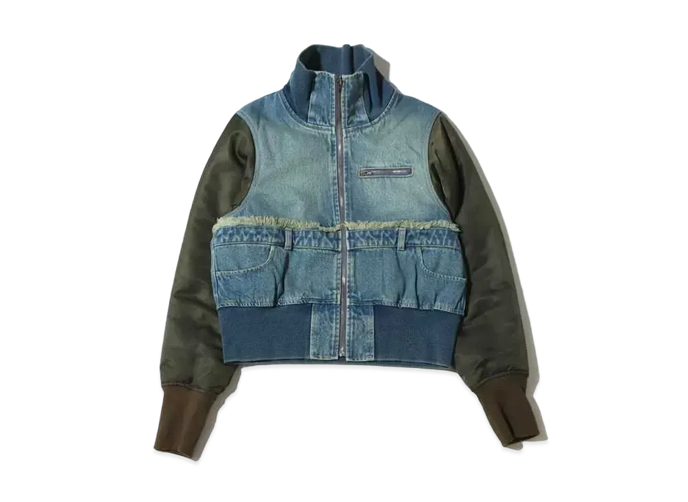 atmos pink Different Material Docking Blouson "Indigo"