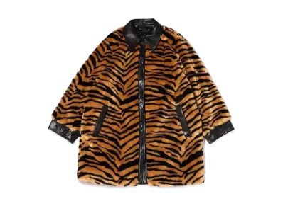 atmos pink Docking Fur Coat "Zebra"