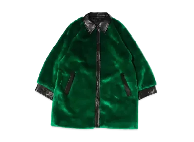 atmos pink Docking Fur Coat "Green"