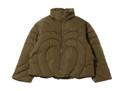 atmos pink Two-Way Heart Down Jacket "Khaki"