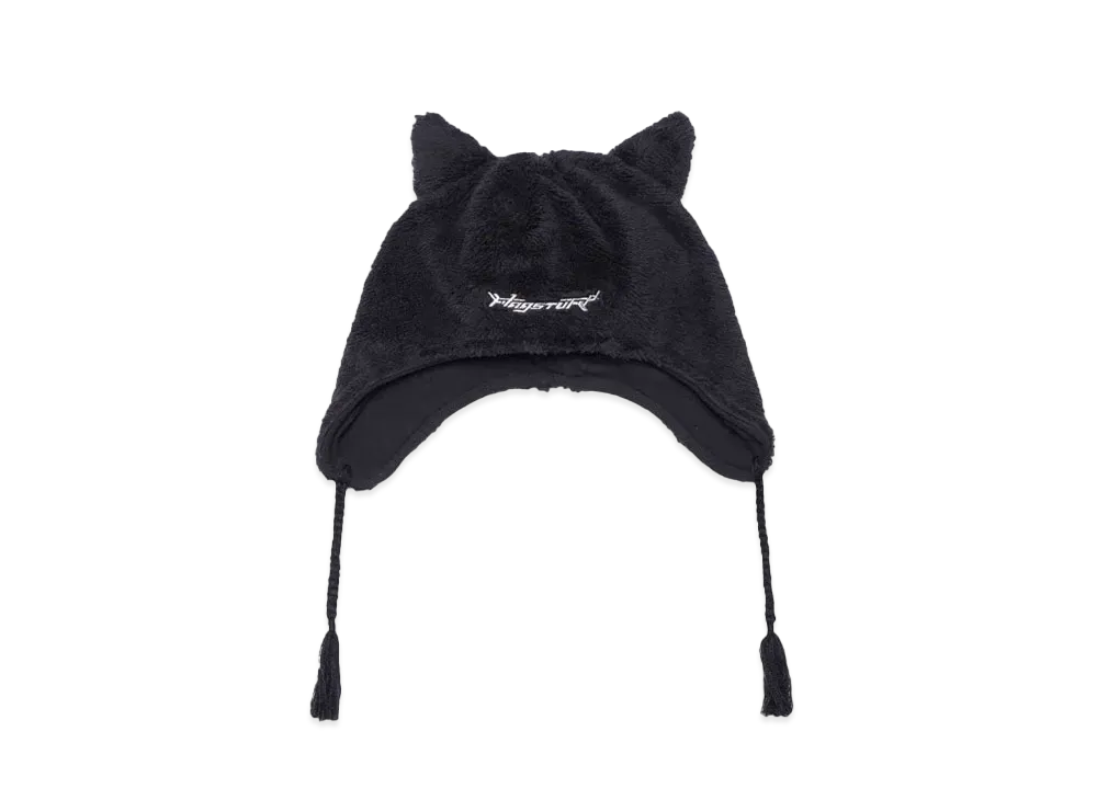 F-LAGSTUF-F FOX FLEECE CAP "BLACK"