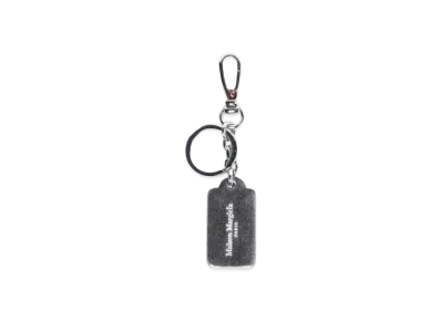 Maison Margiela TAG KEY RING SMALL "METALLIC GREY"
