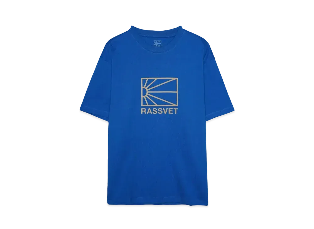RASSVET LOGO TEE SHIRT KNIT "BLUE"