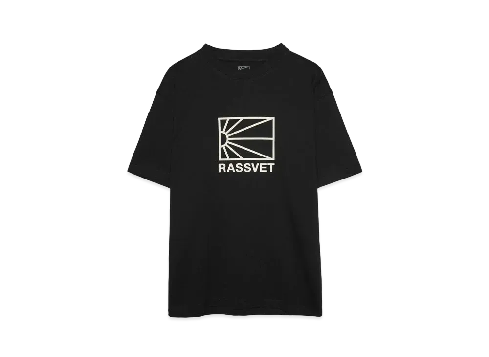 RASSVET LOGO TEE SHIRT KNIT "BLACK"