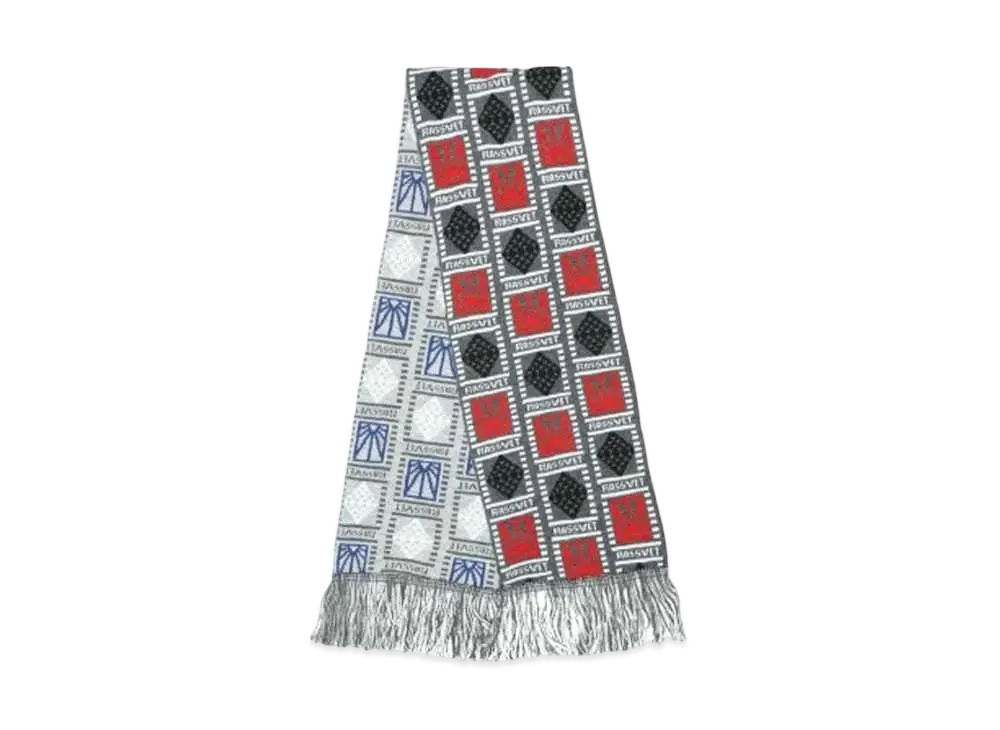 RASSVET RASSVET LOGO SCARF KNIT "MULTI "
