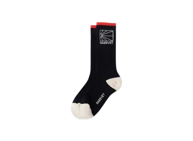 RASSVET LOGO SOCKS KNIT "BLACK"