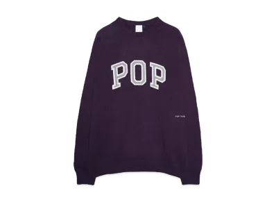 POP TRADING COMPANY arch knitted crewneck "MYSTERIOSO"