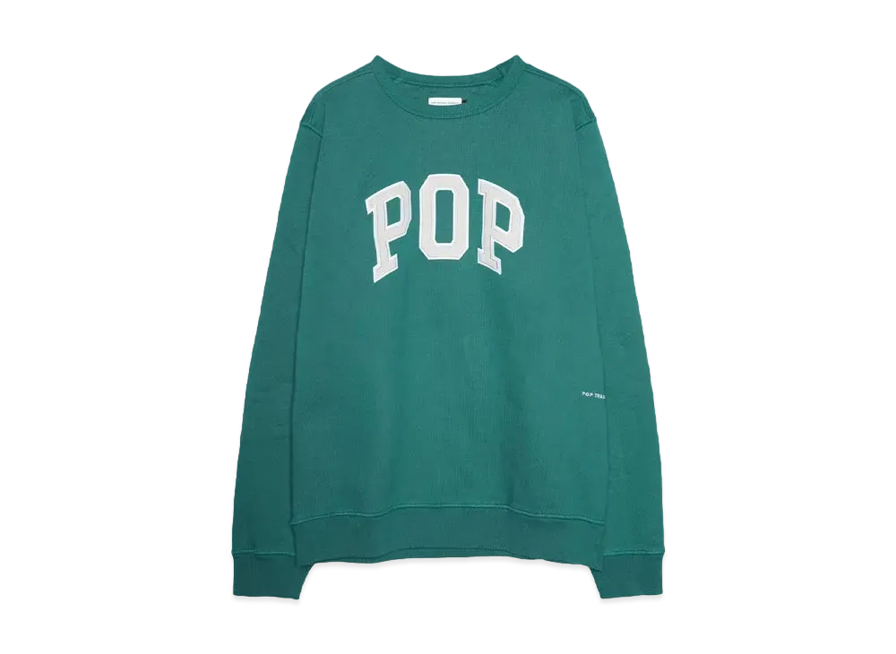 POP TRADING COMPANY arch crewneck sweat "BAYBERRY"