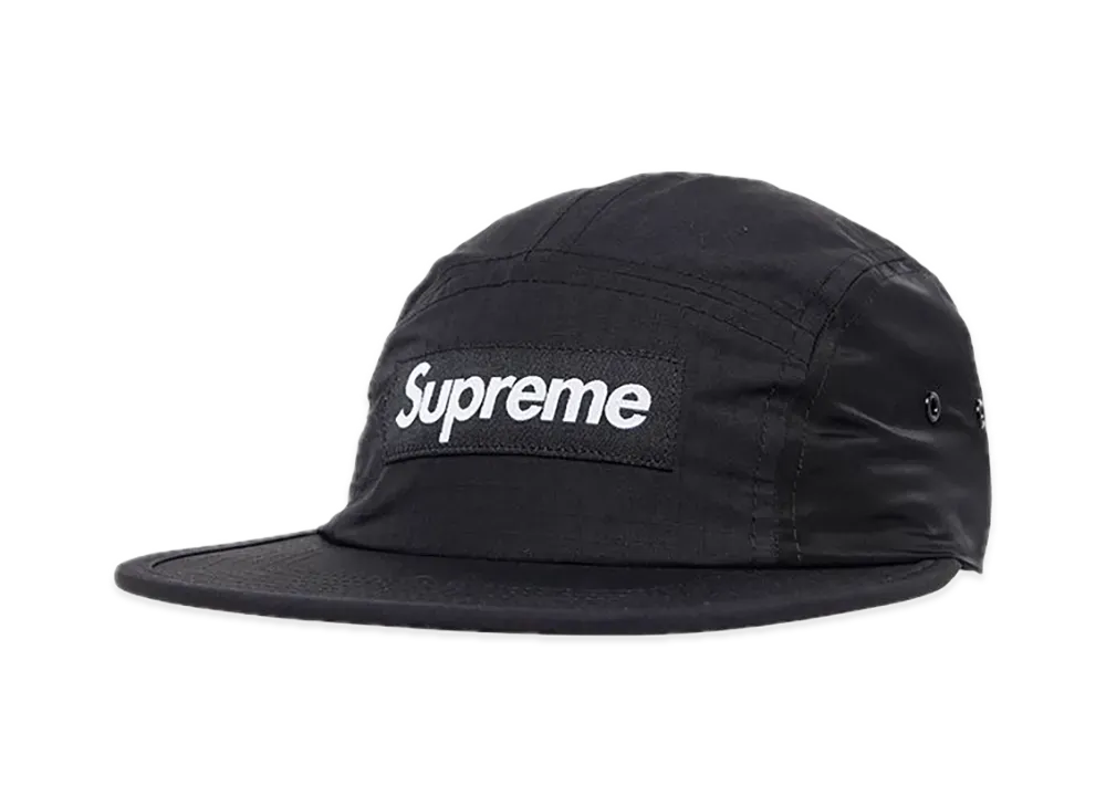 Supreme Waxed Ripstop Camp Cap "Black"
