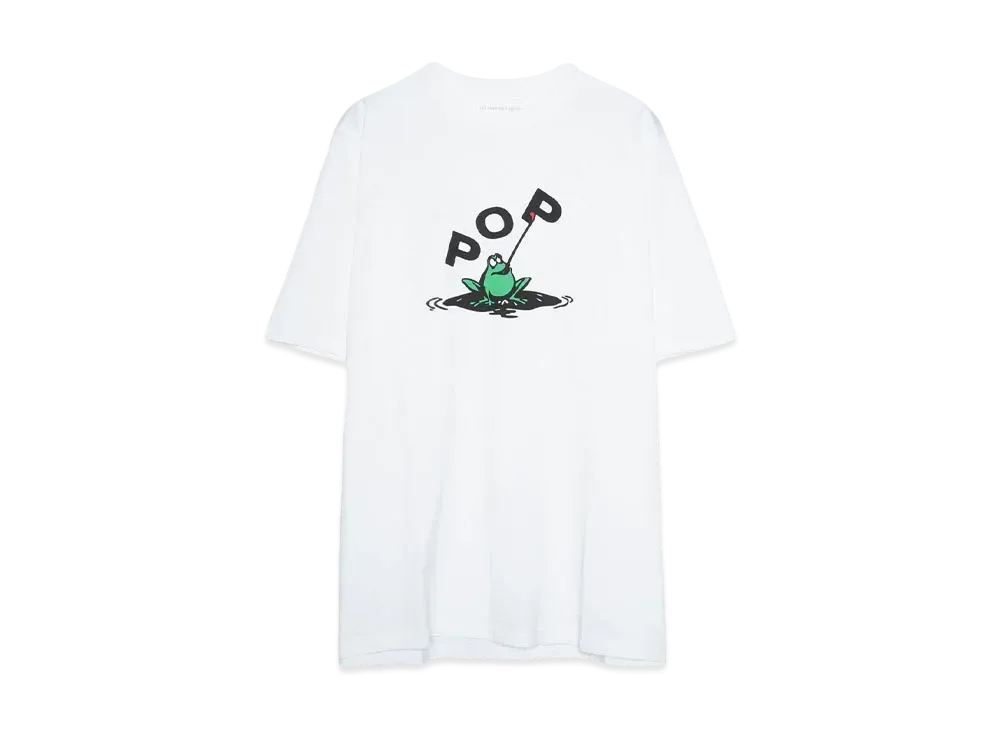 POP TRADING COMPANY frog t-shirt "WHITE"