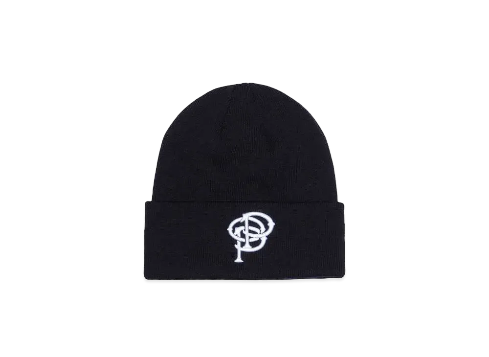 POP TRADING COMPANY initials beanie "BLACK"