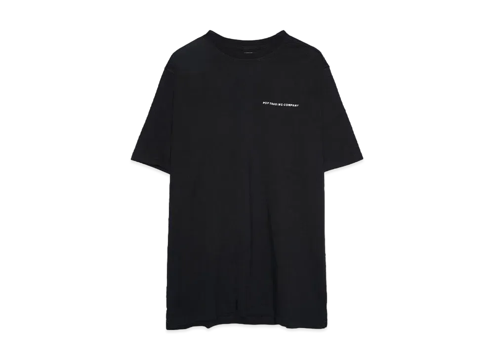 POP TRADING COMPANY logo t-shirt "BLACK/WHITE"