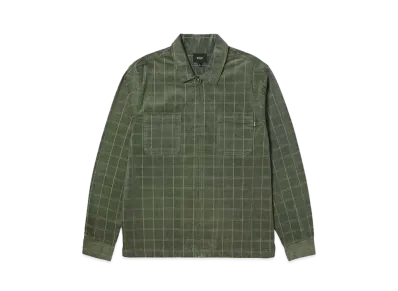HUF Fall 24 Trenton Zip Shacket "Olive"