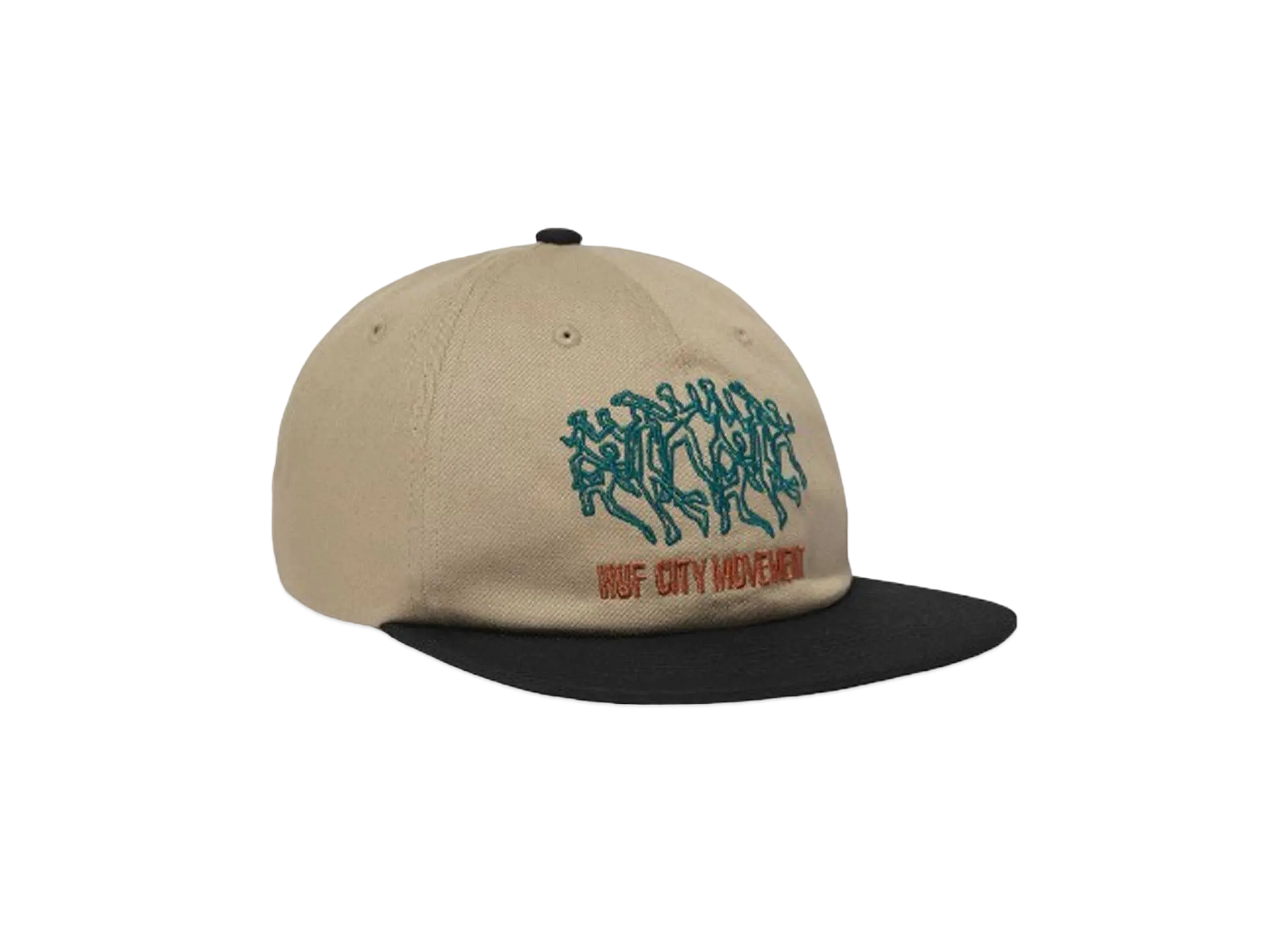 HUF Fall 24 Movement 6 Panel Snapback "Brown"