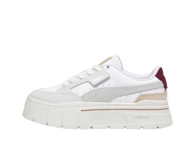 Puma Women's Mayze Stack Luxe "Puma White/Warm White/Dark Jasper"