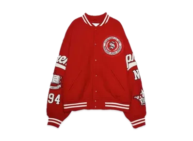 Supreme Veritas Varsity Jacket "Red"