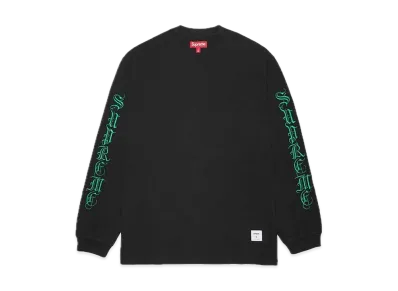 Supreme Old English L/S Top "Black"