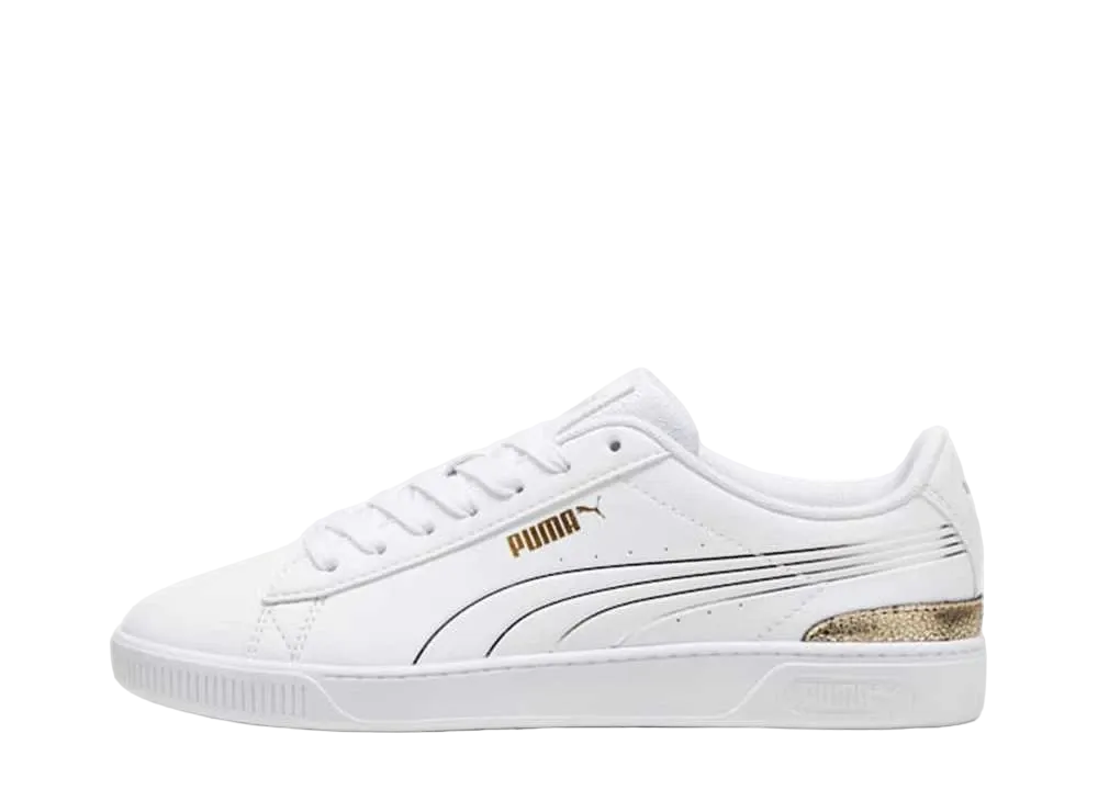 プーマ ウィメンズ ビッキー V3 メタリックシャイン "プーマホワイト/プーマゴールド/プーマシルバー"