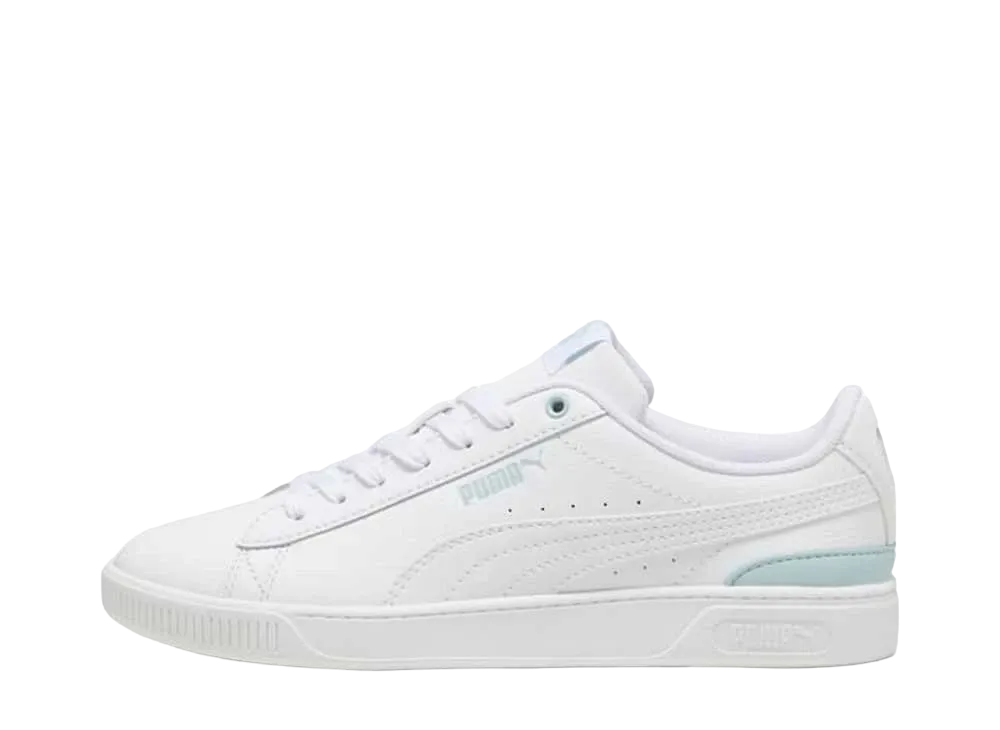 プーマ ウィメンズ ビッキー V3 レザー "プーマホワイト/フロステッドデュー"