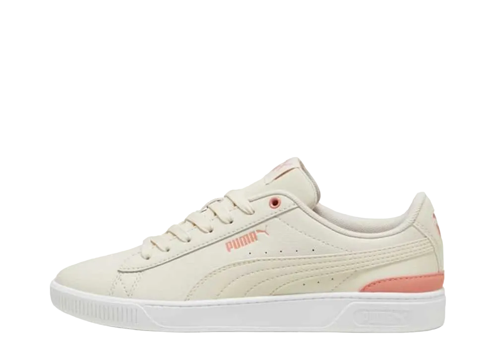 プーマ ウィメンズ ビッキー V3 レザー "アルパインスノー/ディーバピーチ/プーマホワイト"
