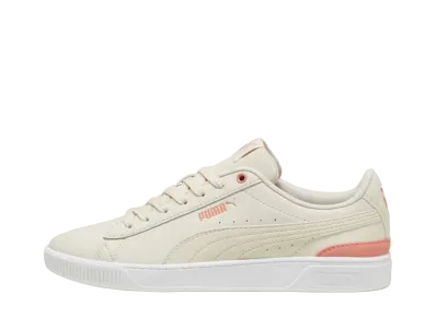 Puma Women's Vicky V3 Leather "Alpine Snow/Deeva Peach/Puma White"