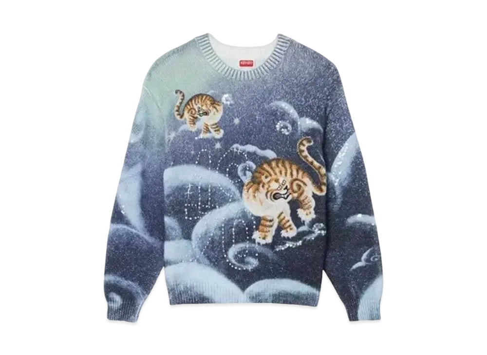 KENZO 'Cloud Tiger' Embroidery Jumper Unisex "Midnight Blue"