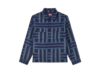 KENZO 'WEAVE' Over Shirt "Midnight Blue"