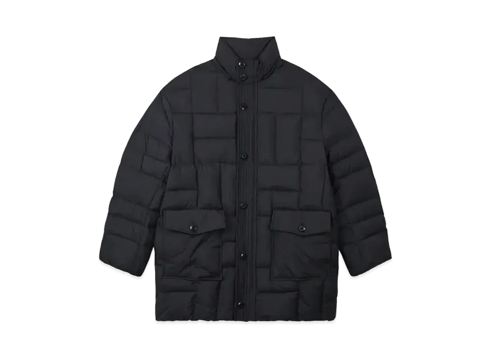 KENZO 'WEAVE' Mid-length Winter Parka "Black"