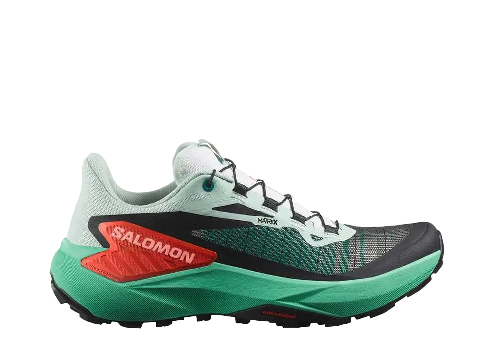 Salomon Women's Genesis "Black/Electric Green/Cherry Tomato"