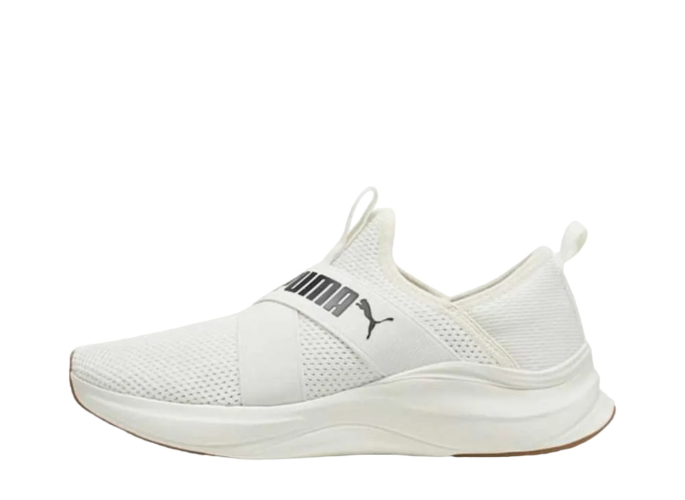Puma Women's Softride Harmony Slip "Warm White/Puma Black"
