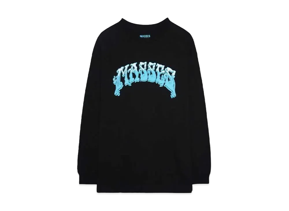 MASSES T-SHIRT L/S JOINT "BLACK x BLUE"