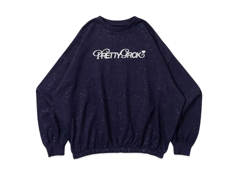HTH glitter sweat " NAVY"