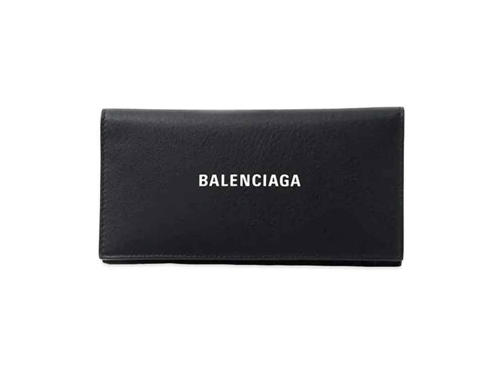 BALENCIAGA Everyday Long Wallet Leather "Black"