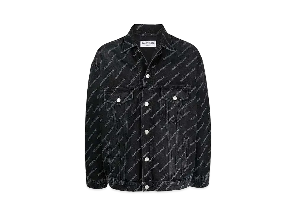 BALENCIAGA MENS College Large Fit Jacket "Blue"