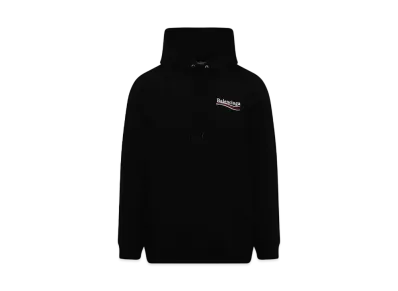 BALENCIAGA MENS Political Campaign Medium Fit Hoodie "Black"