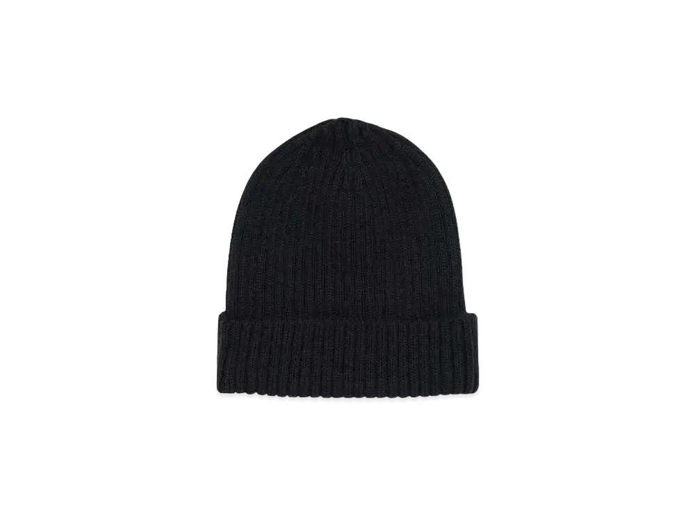 THE H.W.DOG &CO. RIB SMART KNIT CAP "BLACK"