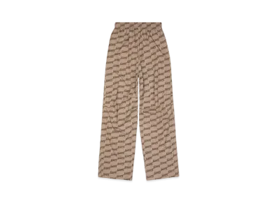 BALENCIAGA MENS BB Monogram Regular Fit Tracksuit Pants "Beige"