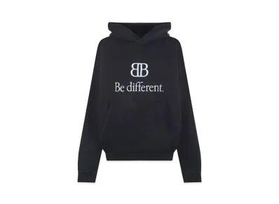 BALENCIAGA MENS Be Different Hoodie "Black"