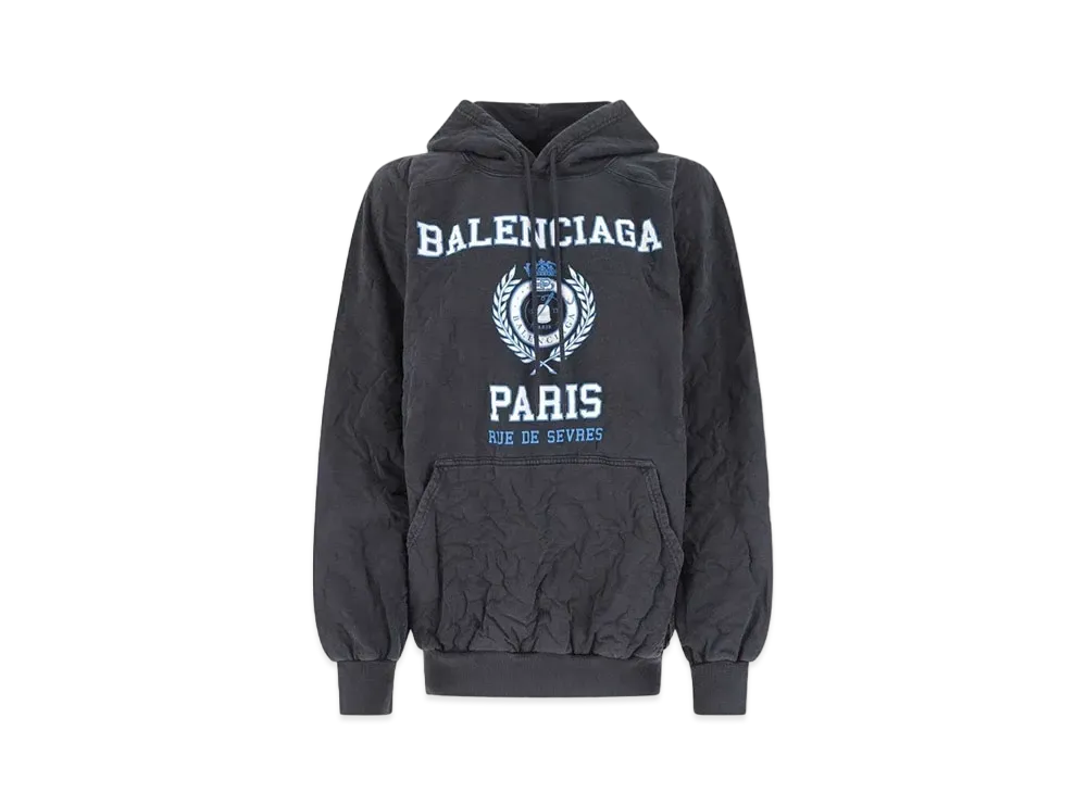 BALENCIAGA Oversized College 1917 Hoodie "Blue"