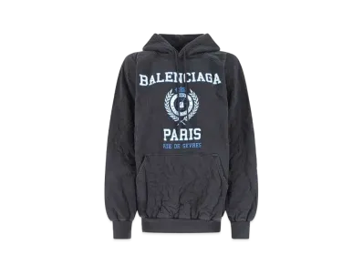 BALENCIAGA Oversized College 1917 Hoodie "Blue"