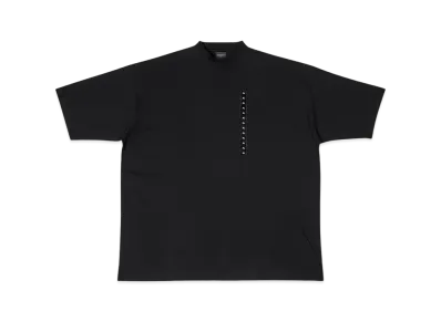 BALENCIAGA MENS Size Sticker Oversized T-shirt "Black"