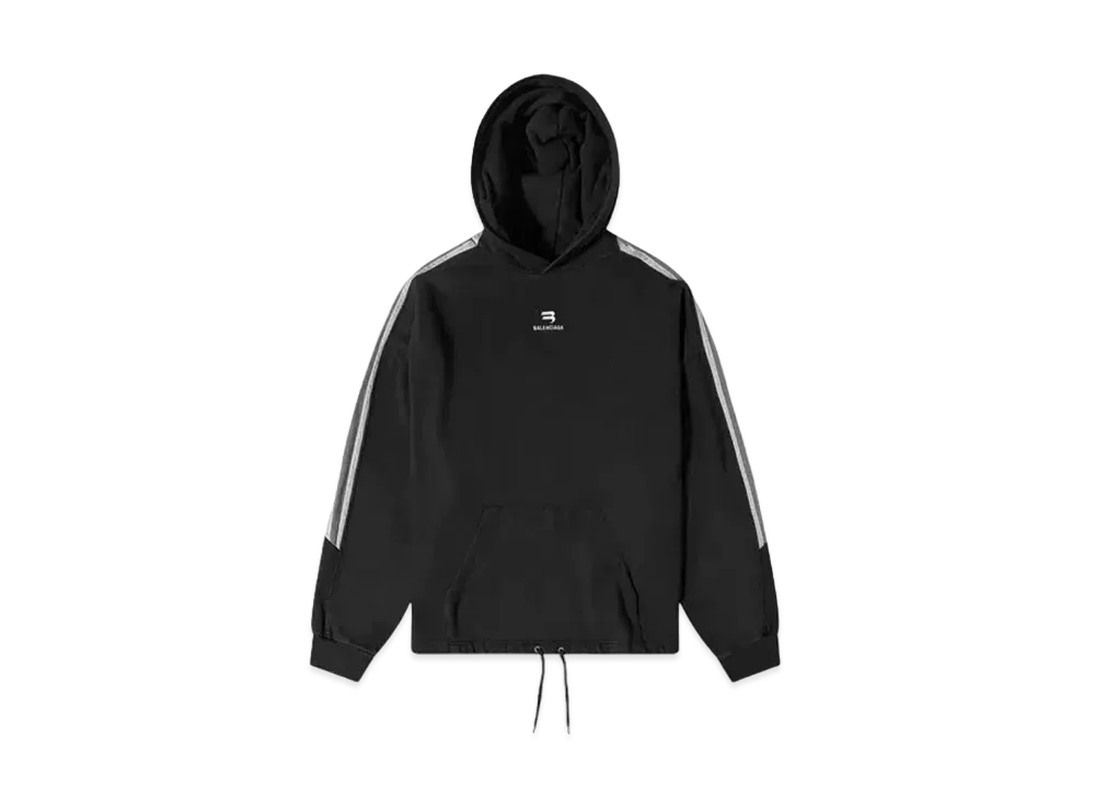 BALENCIAGA MENS Sporty B Hoodie "Black"